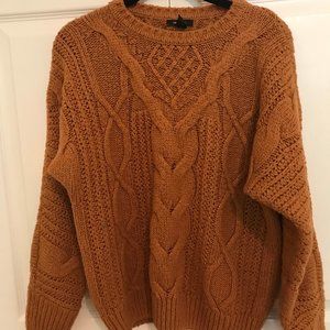 F21 Chunky Cable Knit Sweater